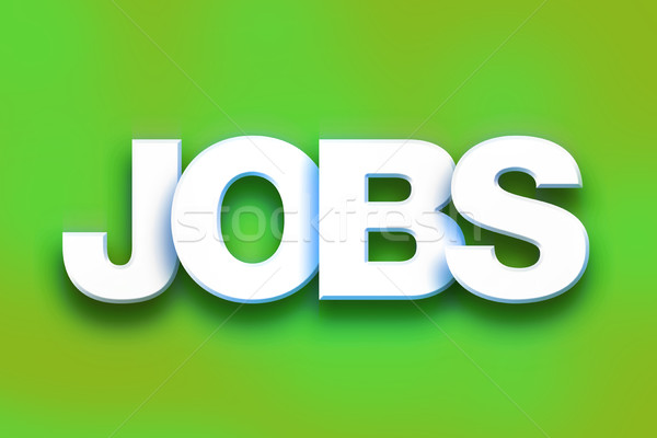Stock photo: Jobs Concept Colorful Word Art