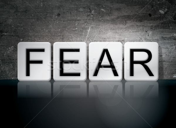 Fear Tiled Letters Concept and Theme Stock photo © enterlinedesign