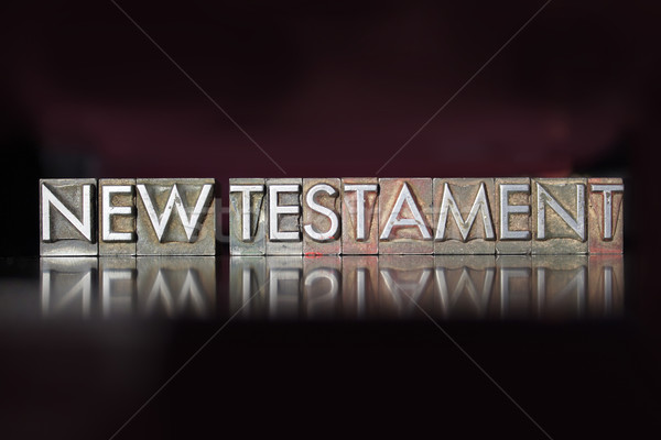 New Testament Letterpress Stock photo © enterlinedesign