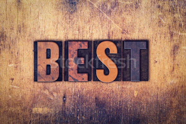Best Concept Wooden Letterpress Type Stock photo © enterlinedesign