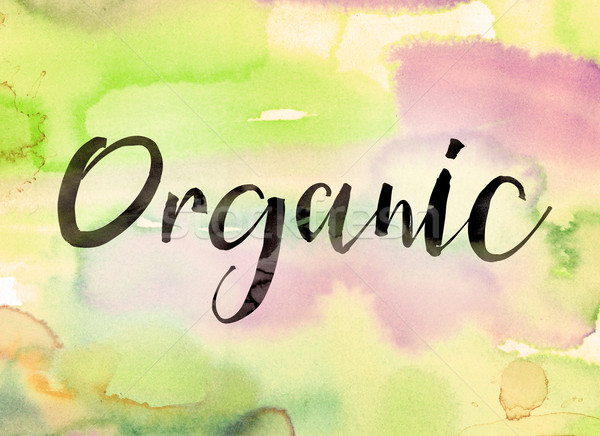 Organic Concept Watercolor Theme Stock photo © enterlinedesign