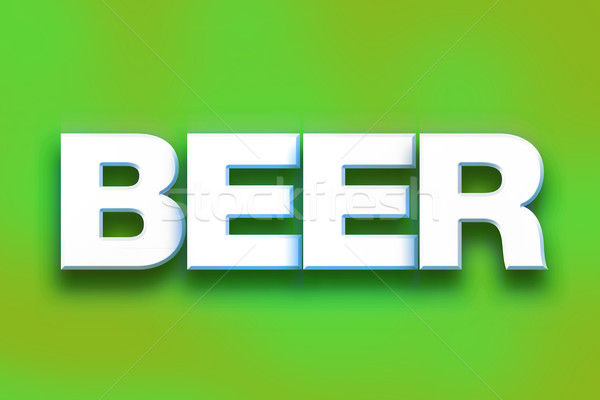 Beer Concept Colorful Word Art Stock photo © enterlinedesign