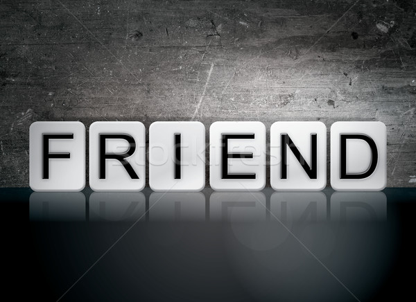 Friend Tiled Letters Concept and Theme Stock photo © enterlinedesign