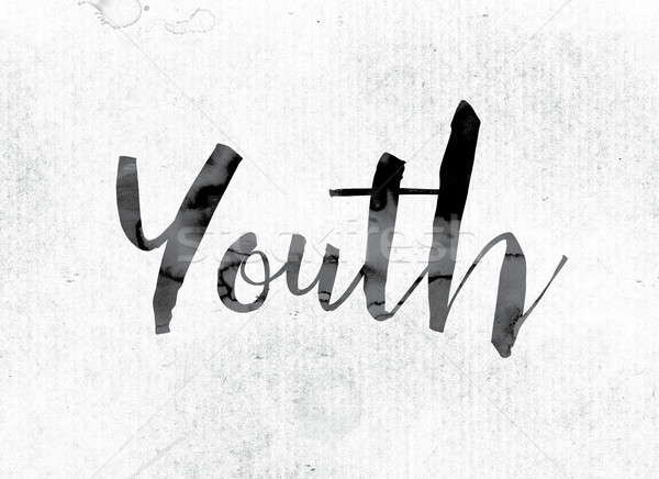 Youth Concept Painted in Ink Stock photo © enterlinedesign