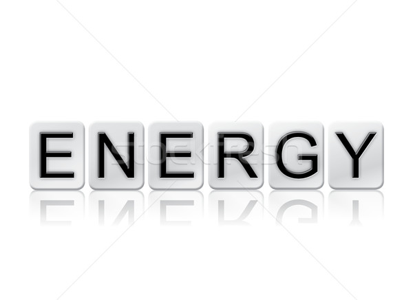 Energy Isolated Tiled Letters Concept and Theme Stock photo © enterlinedesign