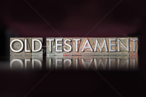 Old Testament Letterpress Stock photo © enterlinedesign