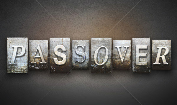 Stock photo: Passover Letterpress