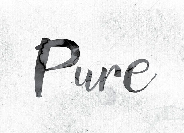 Pure Concept Painted in Ink Stock photo © enterlinedesign
