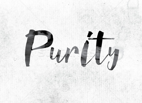 Purity Concept Painted in Ink Stock photo © enterlinedesign