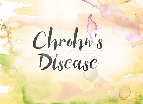 Chrohn's Disease Concept Watercolor and Ink Painting Stock photo © enterlinedesign