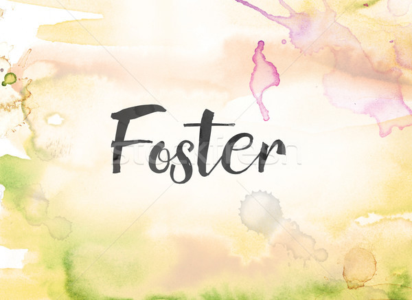 Foster Concept Watercolor and Ink Painting Stock photo © enterlinedesign