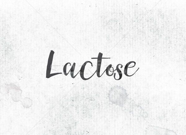 Lactose Concept Painted Ink Word and Theme Stock photo © enterlinedesign