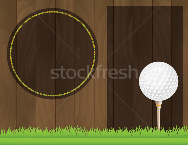 Vektor Golf Turnier Flyer Illustration eps Stock foto © enterlinedesign