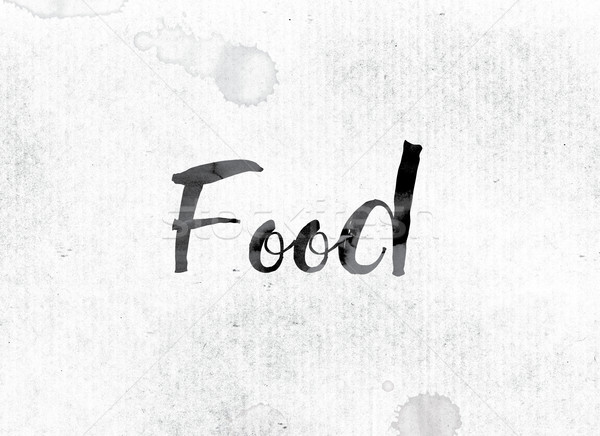 Food Concept Painted in Ink Stock photo © enterlinedesign