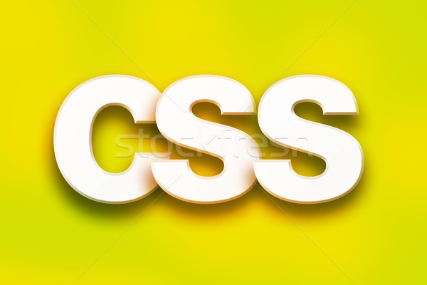 CSS Concept Colorful Word Art Stock photo © enterlinedesign
