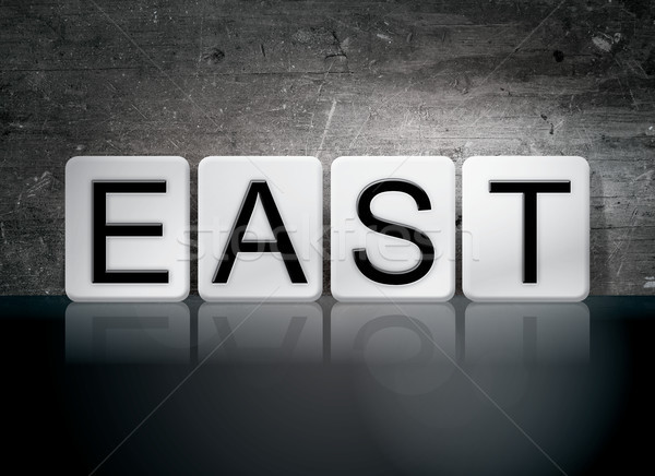 East Tiled Letters Concept and Theme Stock photo © enterlinedesign