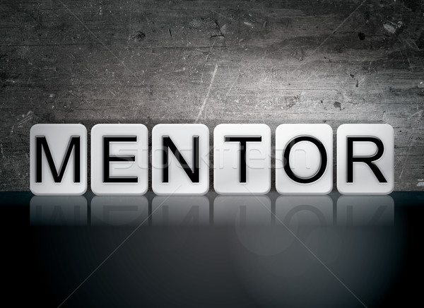 Mentor Tiled Letters Concept and Theme Stock photo © enterlinedesign