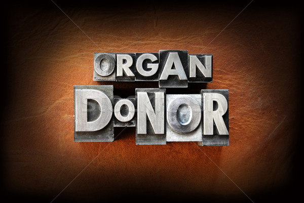 Foto d'archivio: Organo · donatore · parole · vintage · tipo