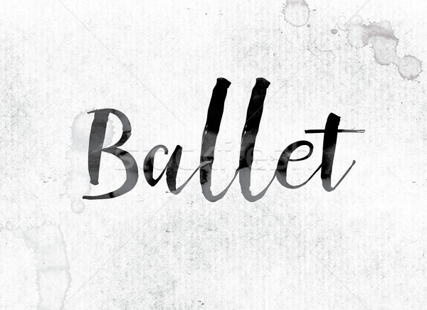 Ballet Concept Painted in Ink Stock photo © enterlinedesign