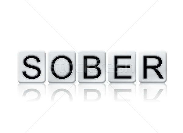 Sober Isolated Tiled Letters Concept and Theme Stock photo © enterlinedesign