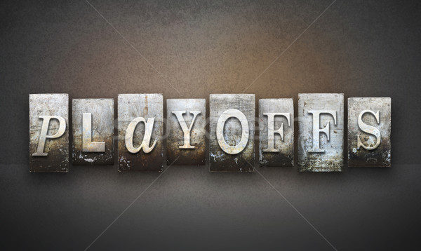 Stock photo: Playoffs Letterpress