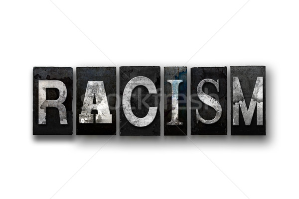 Racismo isolado tipo palavra escrito Foto stock © enterlinedesign