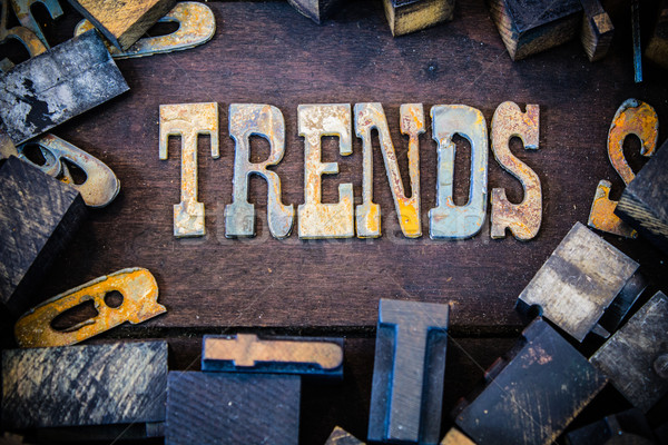 Trends Concept Rusty Type Stock photo © enterlinedesign