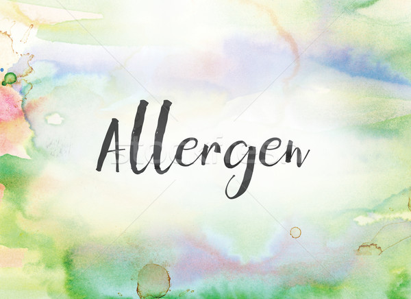 Allergen Concept Watercolor and Ink Painting Stock photo © enterlinedesign