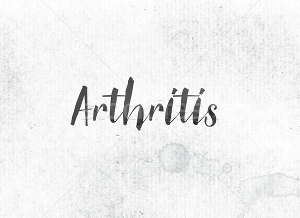 Stock photo: Arthritis Concept Painted Ink Word and Theme