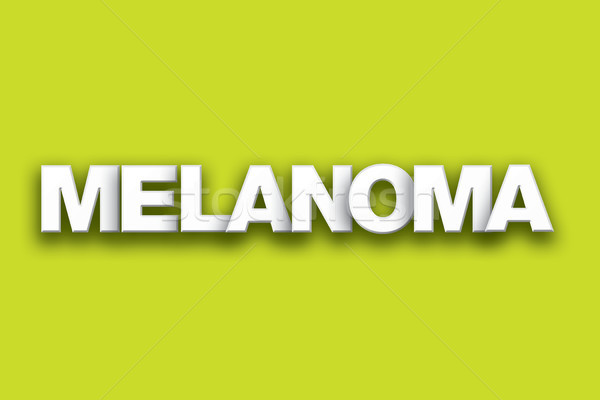 Melanoma Theme Word Art on Colorful Background Stock photo © enterlinedesign