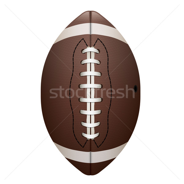 Realistyczny piłka nożna ilustracja amerykański biały wektora Zdjęcia stock © enterlinedesign