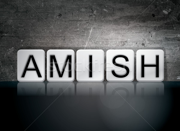 Amish Tiled Letters Concept and Theme Stock photo © enterlinedesign