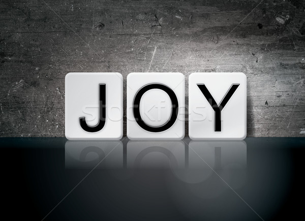 Joy Tiled Letters Concept and Theme Stock photo © enterlinedesign