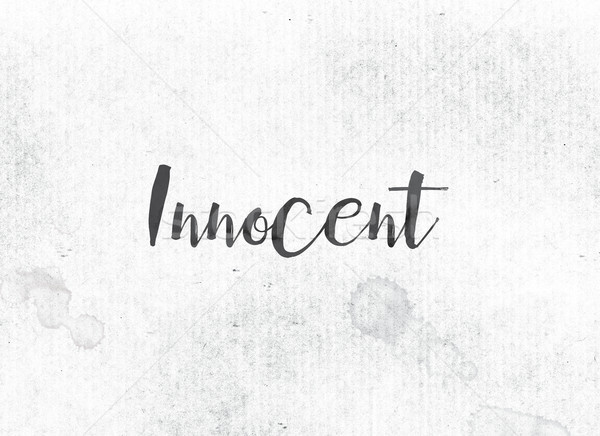 Innocent Concept Painted Ink Word and Theme Stock photo © enterlinedesign