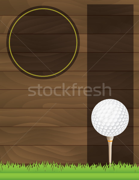 Vector Golf Tournament Flyer Illustration Stock photo © enterlinedesign