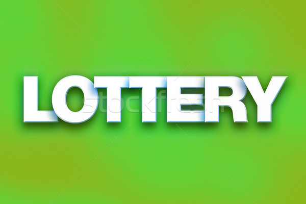 Lottery Concept Colorful Word Art Stock photo © enterlinedesign
