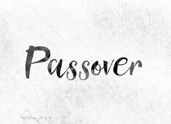 Passover Concept Painted in Ink Stock photo © enterlinedesign