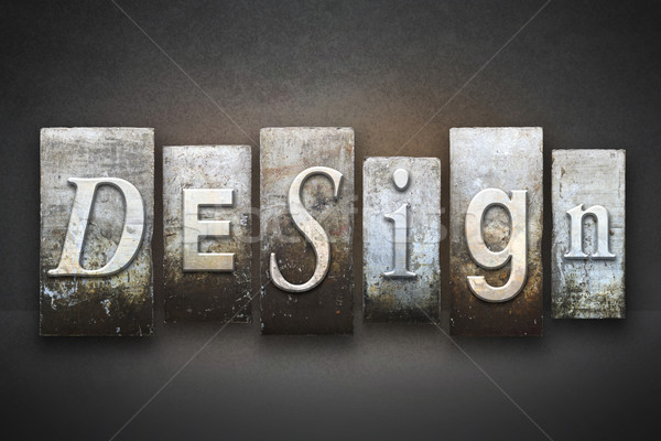 Design Letterpress Stock photo © enterlinedesign