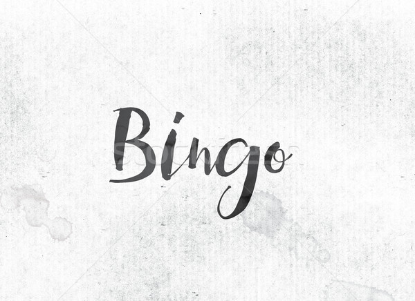 Bingo Concept Painted Ink Word and Theme Stock photo © enterlinedesign