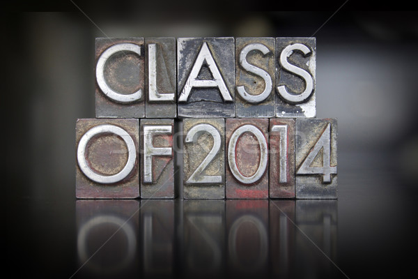 Class of 2014 Letterpress Stock photo © enterlinedesign