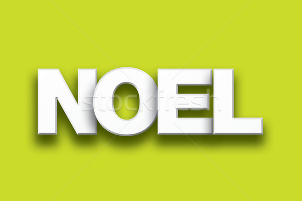 Noel Theme Word Art on Colorful Background Stock photo © enterlinedesign