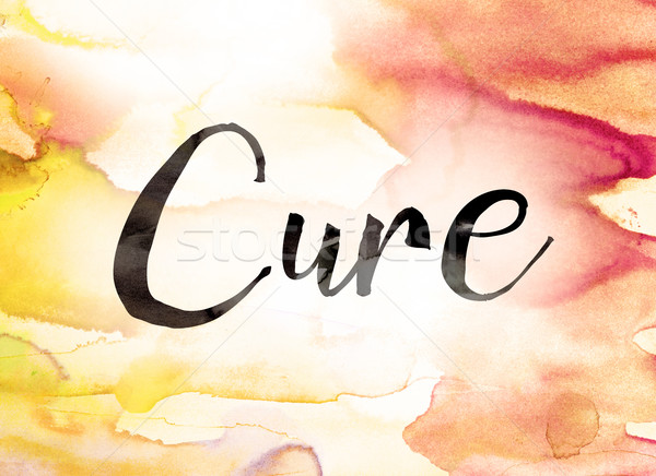 Cure Concept Watercolor Theme Stock photo © enterlinedesign