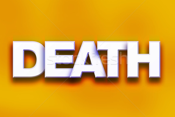 Death Concept Colorful Word Art Stock photo © enterlinedesign