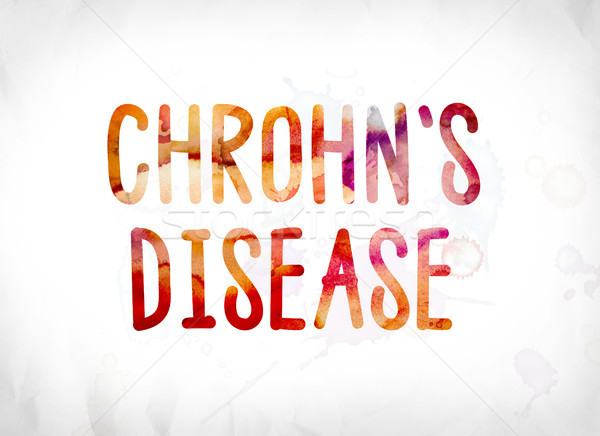 Chrohn's Disease Concept Painted Watercolor Word Art Stock photo © enterlinedesign