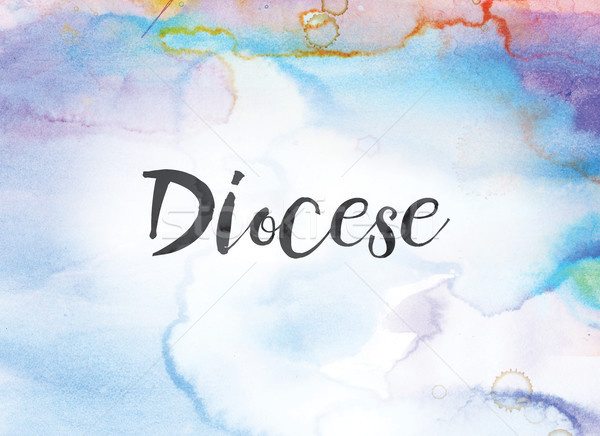 Diocese Concept Watercolor and Ink Painting Stock photo © enterlinedesign