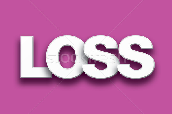 Loss Theme Word Art on Colorful Background Stock photo © enterlinedesign