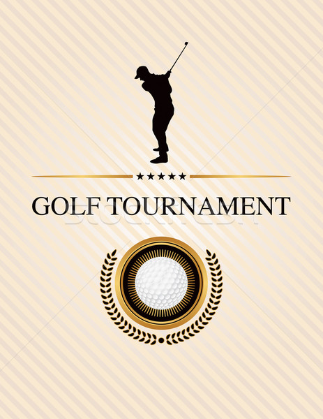 Golf Tournament Event Flyer Illustration Stock photo © enterlinedesign
