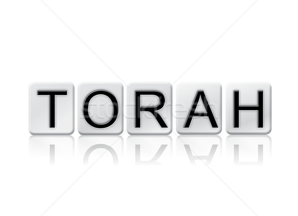 Torah Isolated Tiled Letters Concept and Theme Stock photo © enterlinedesign