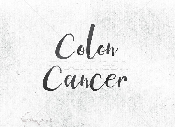 Colon Cancer Concept Painted Ink Word and Theme Stock photo © enterlinedesign