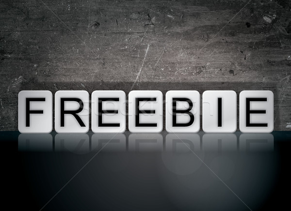 Freebie Concept Tiled Word Stock photo © enterlinedesign